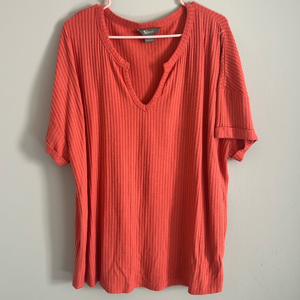 Short sleeve knitted style shirt